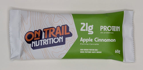 On Trail Nutrition Apple Cinnamon high-protein bar